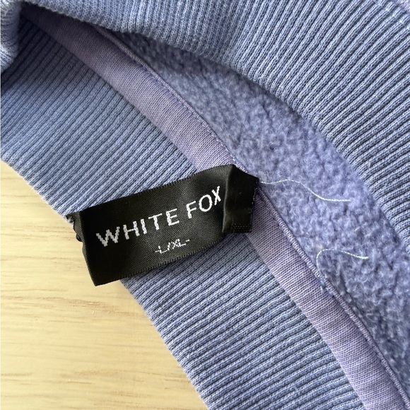 White Fox Purple Sweatshirt with Orange Graphic - Picture 3 of 4